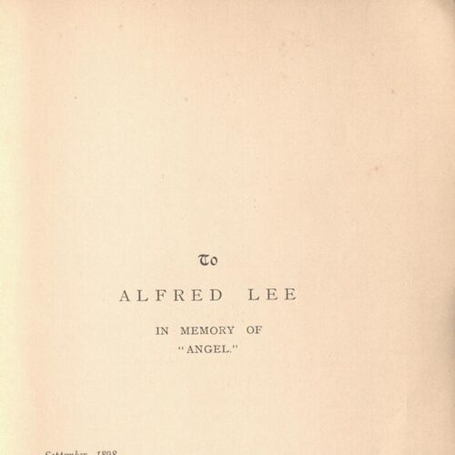 19 x 13 cm; 2 s.p. + 412 p. + 6 s.p., p. [1] half-title page, p. [2] motto, p. [3] title page and bookplate CPC, p. [5] print